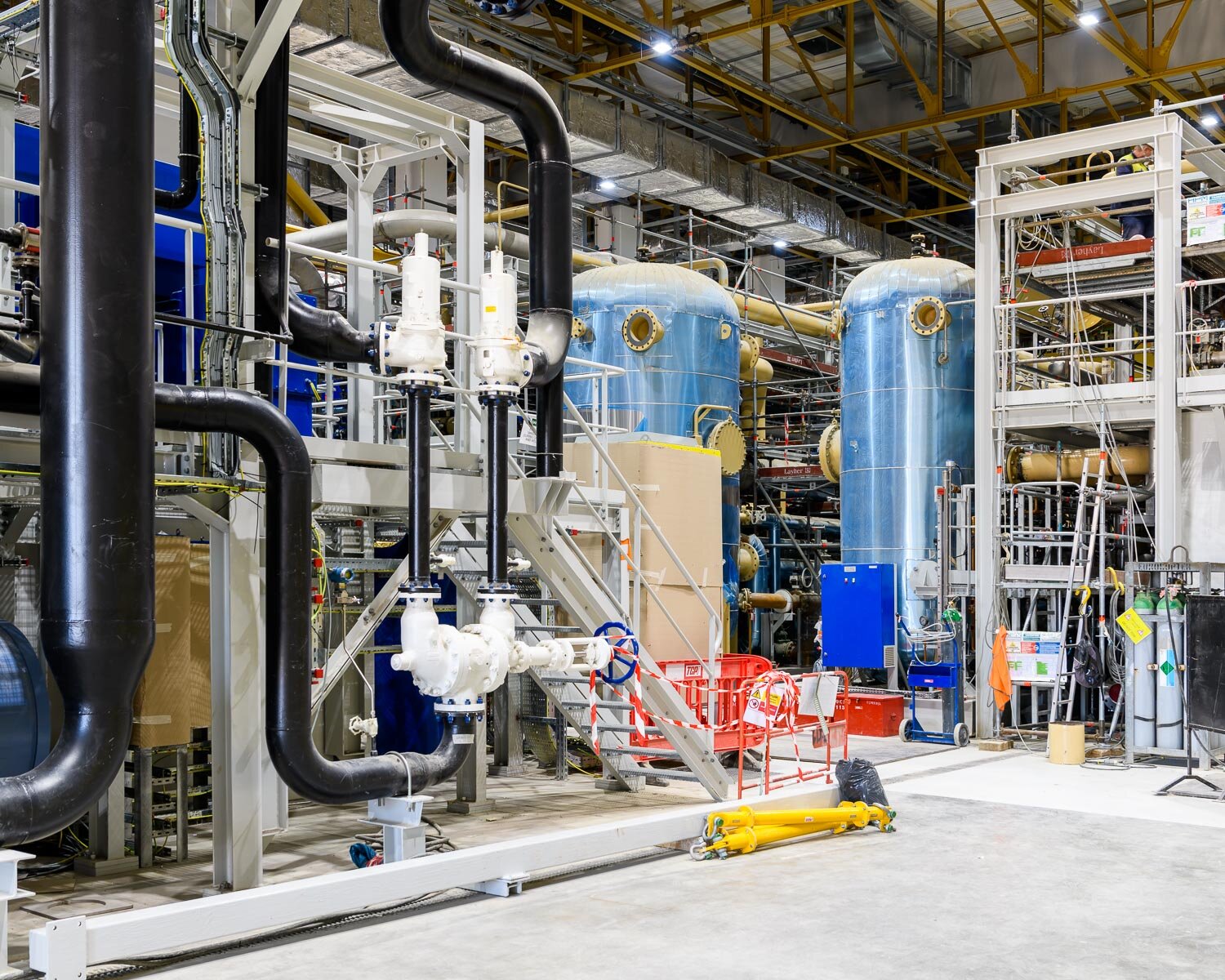  Inside the ITER Cryoplant, which will produce the cooling for the magnets. 