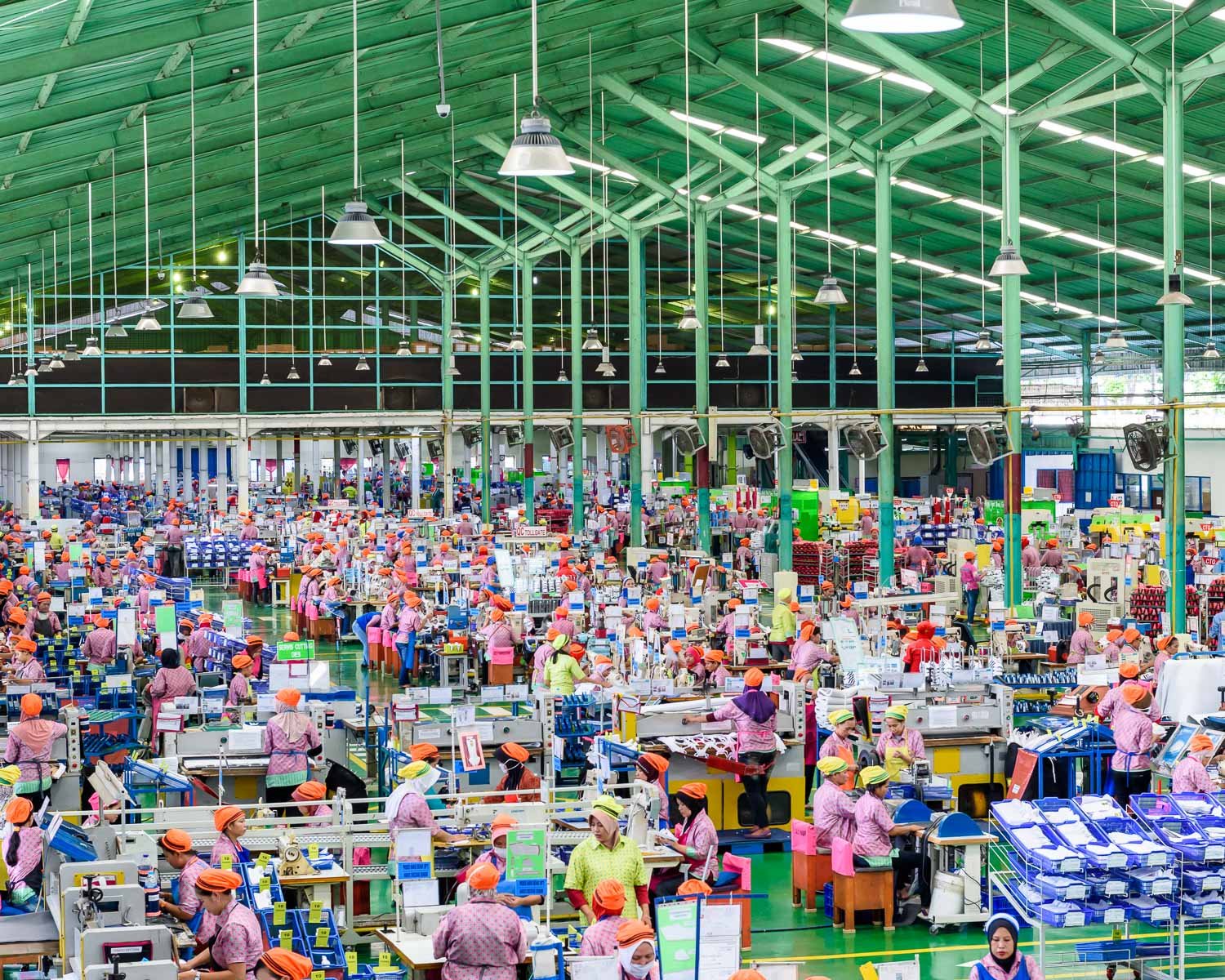 adidas shoe factory, Indonesia, 2017