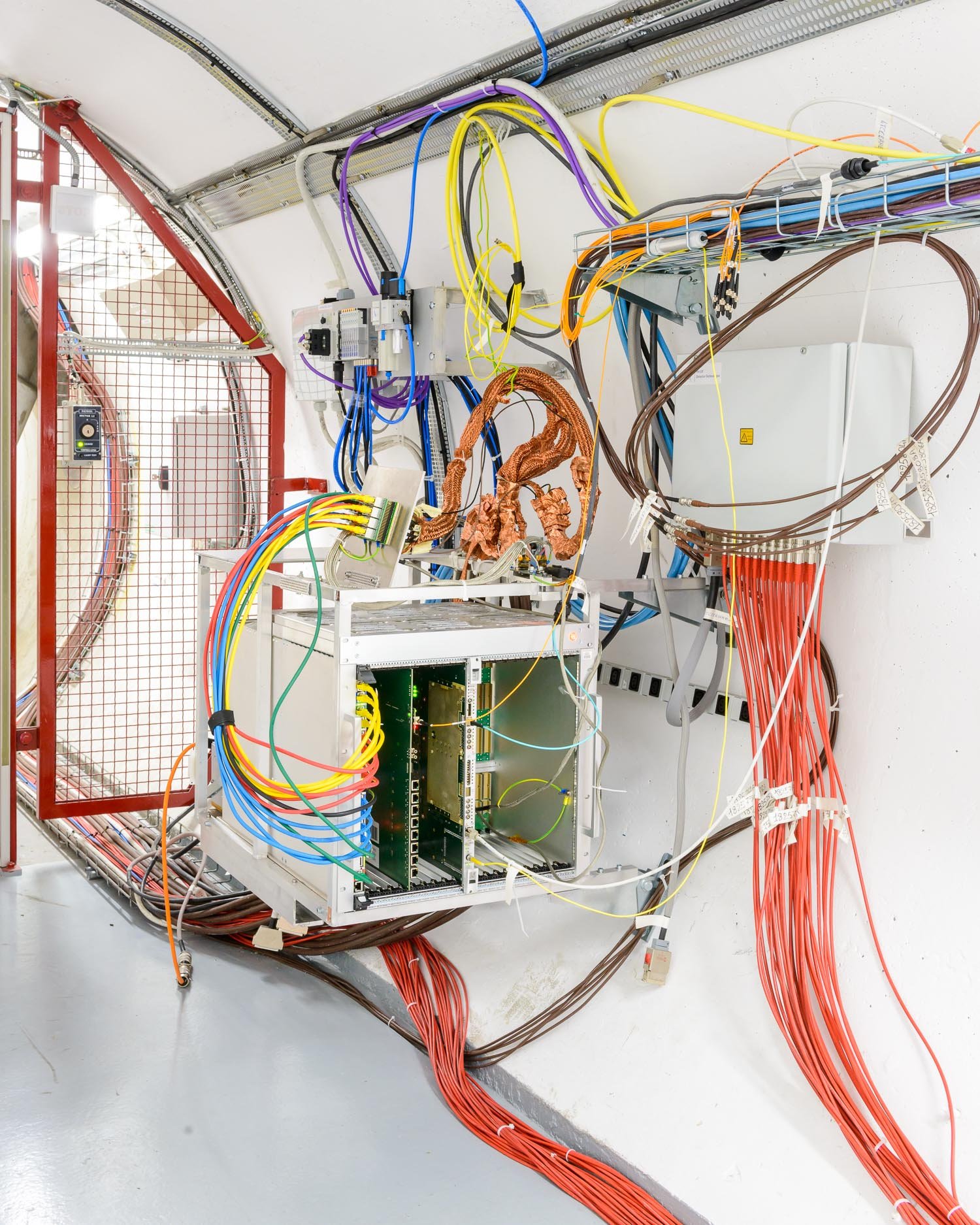 Access Tunnel in the Large Hadron Collider beauty (LHCb) experiment cavern, CERN, Switzerland, 2017