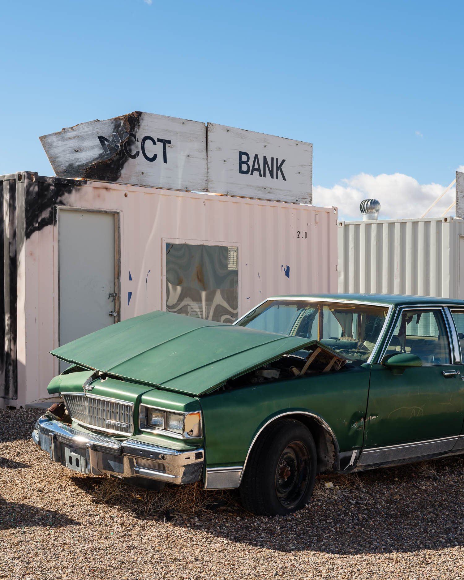  Nuclear WMD training site (T1) at the Nevada National Security Site (NNSS). After the terrorist attacks on September 11, 2001, this training centre was created to demonstrate an American community attacked by terrorists using radiological weapons. F