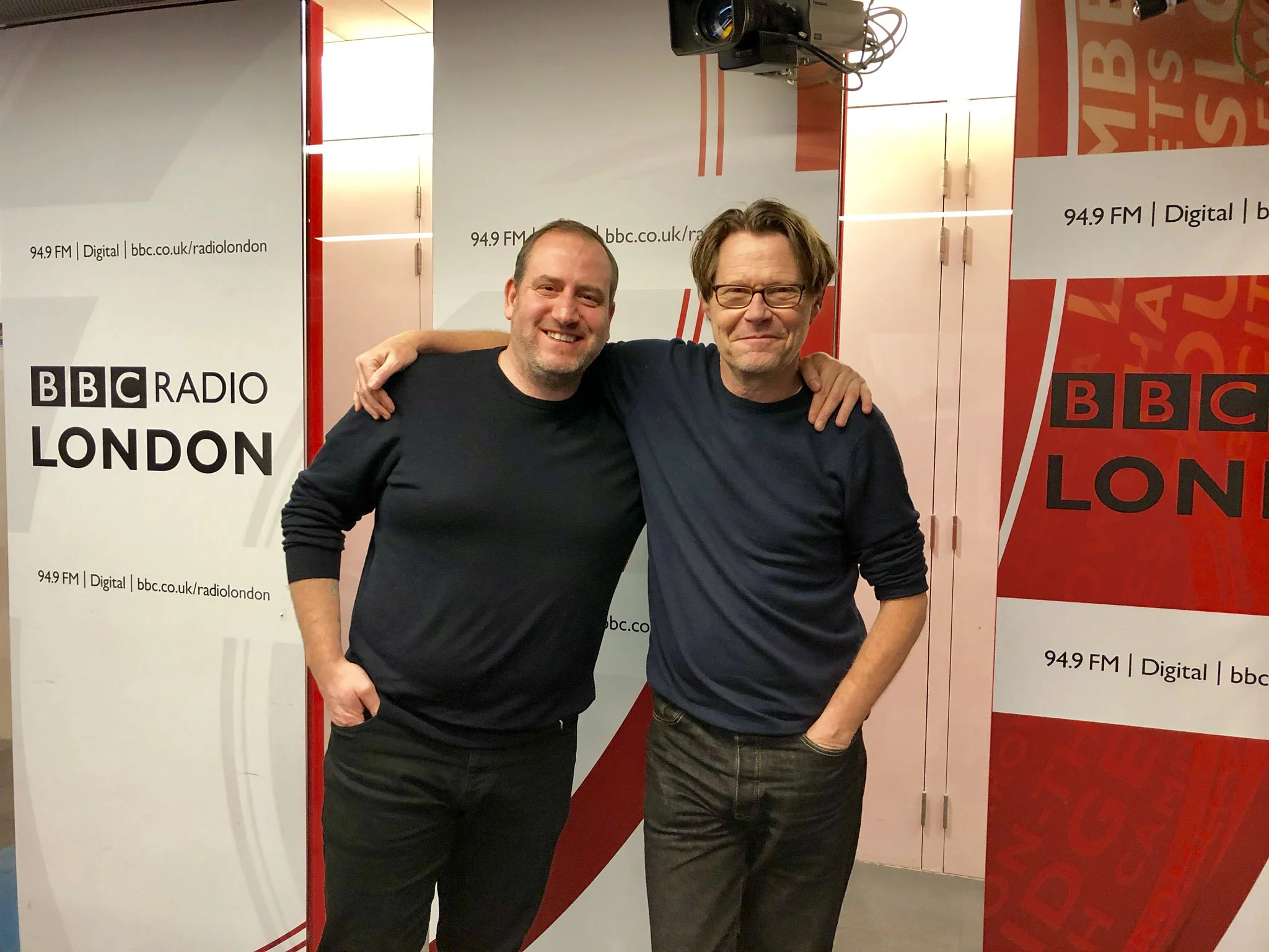 - Simon Boyle with Robert Elms at BBC Radio London