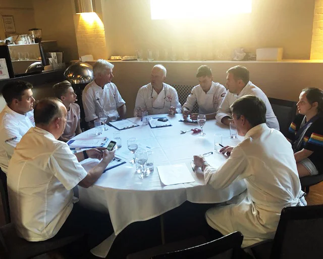 - The judging process in Bournemouth, along with Joseph and Hannah