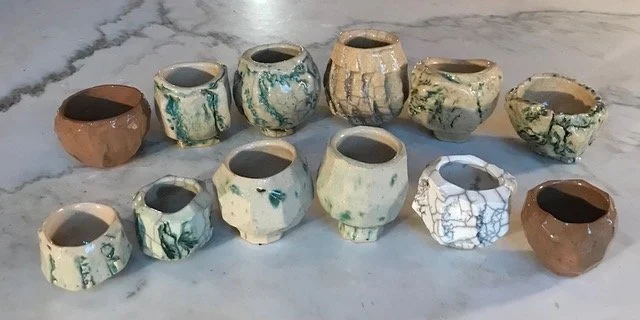 Japanese Pinch Pot Teacups with Jamas Brooke