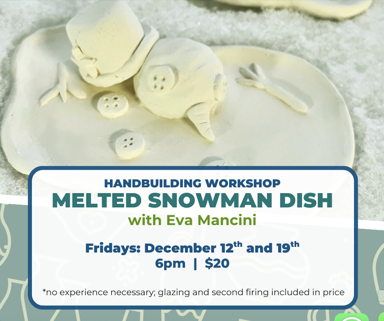 Melted Snowman Dish