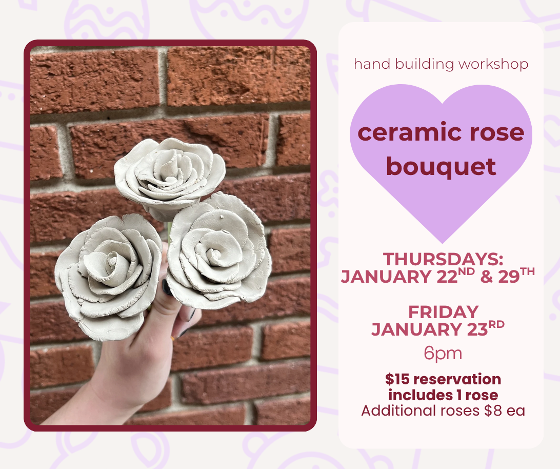 Ceramic Rose Bouquet with Eva