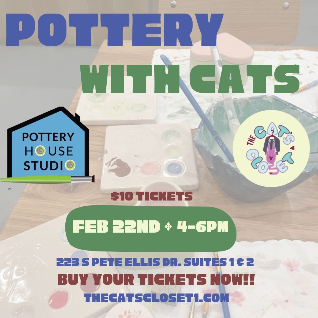 Pottery with Cats