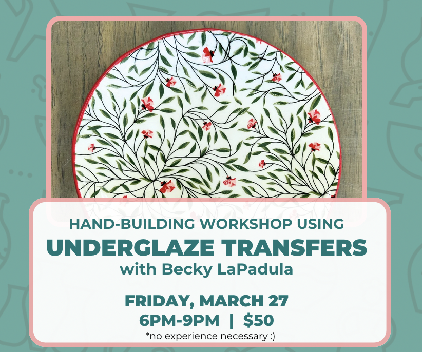 Underglaze Transfers on Wet Clay