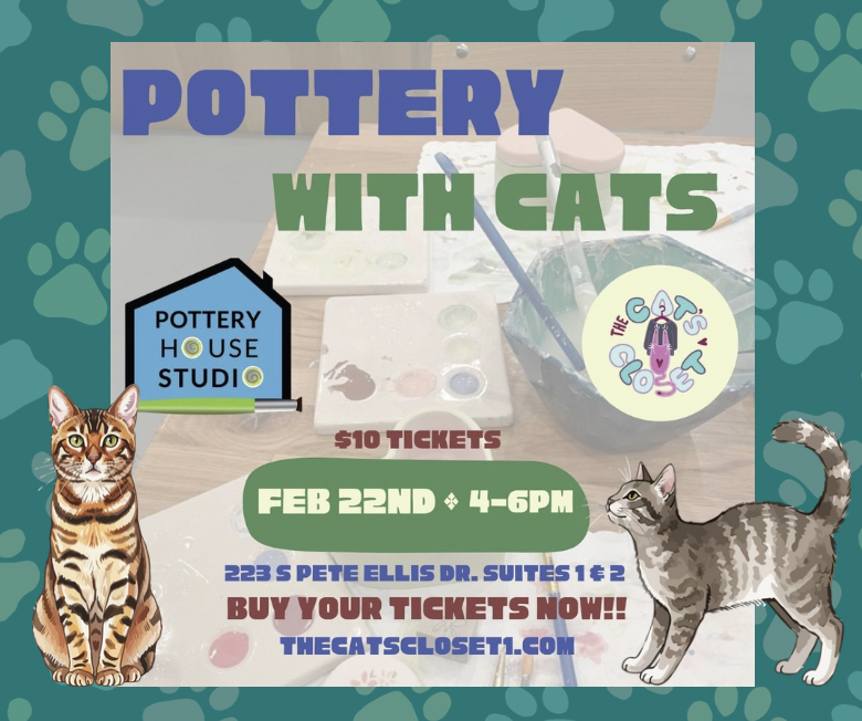 Pottery with Cats