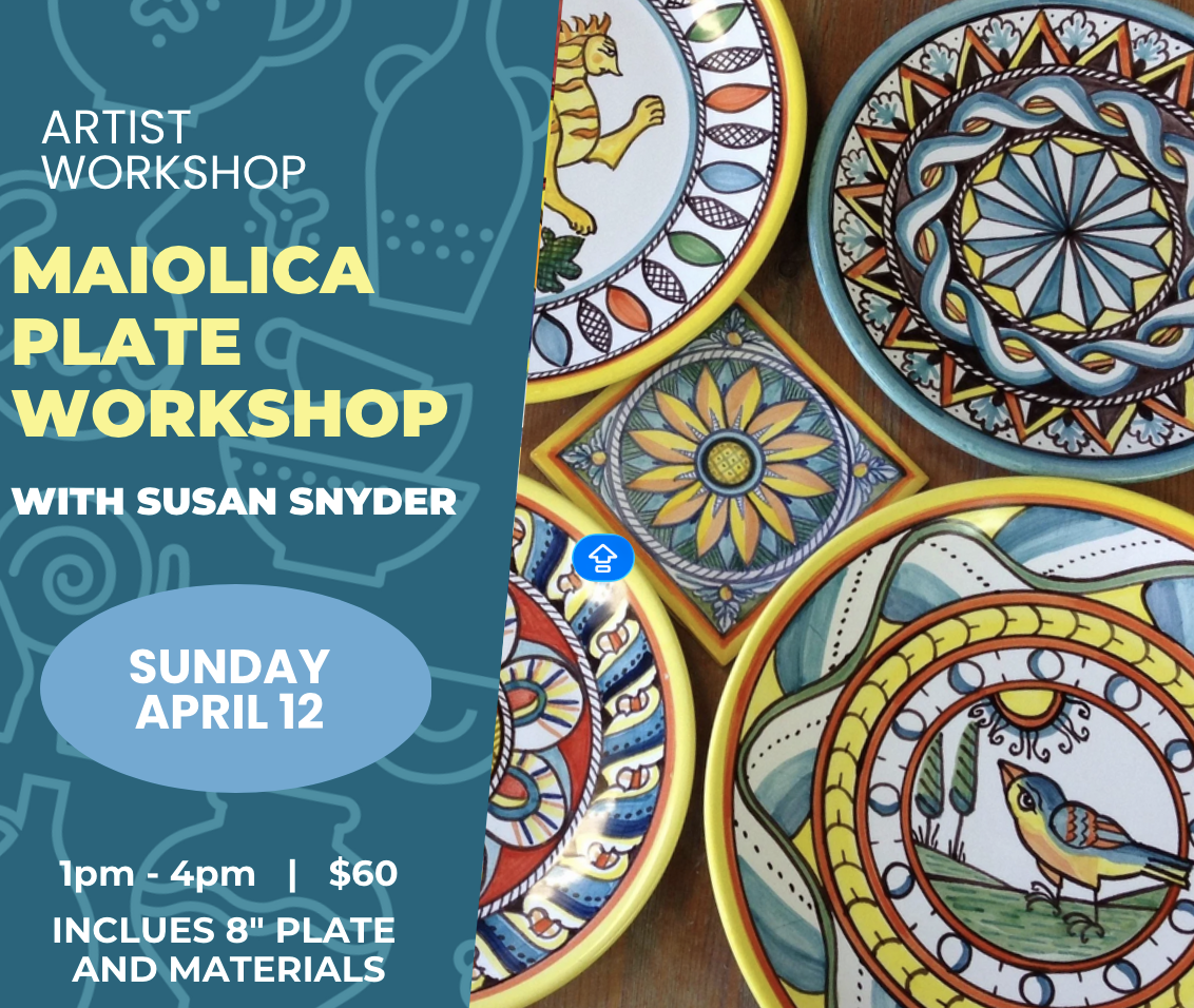 Maiolica Plate Workshop with Susan Snyder