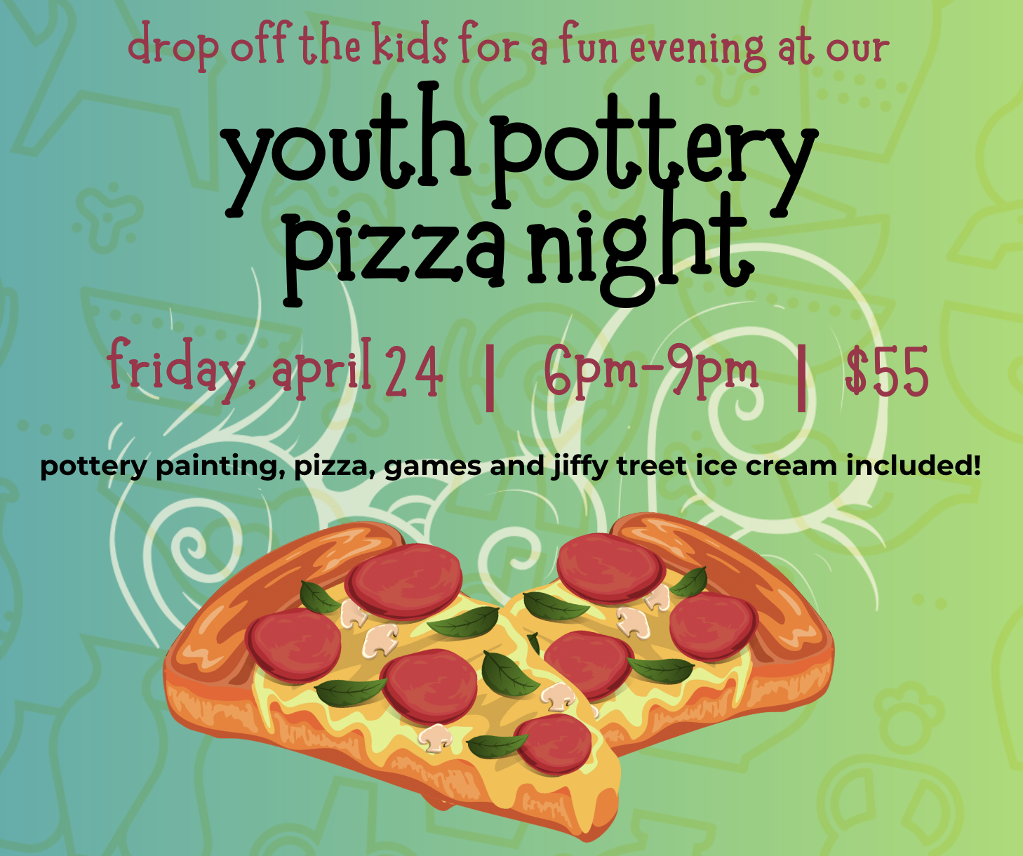 Youth Pottery Pizza Night