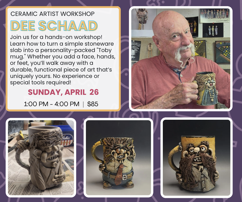 Clay with Character: The Modern Toby Mug Workshop with Dee Schaad