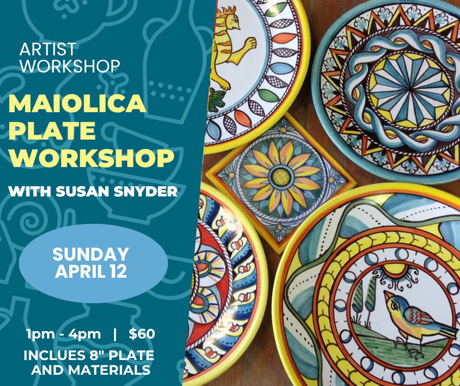Maiolica Plate Workshop with Susan Snyder