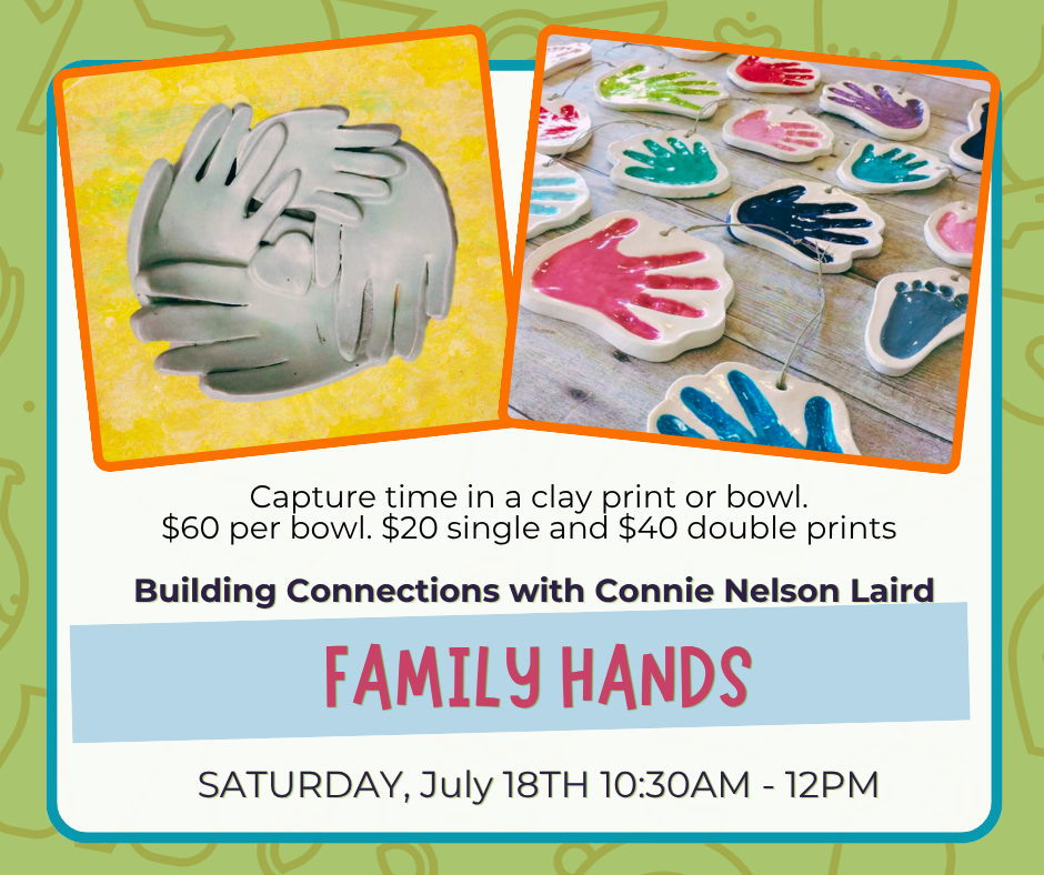 Family Play with Clay: Hand print bowls
