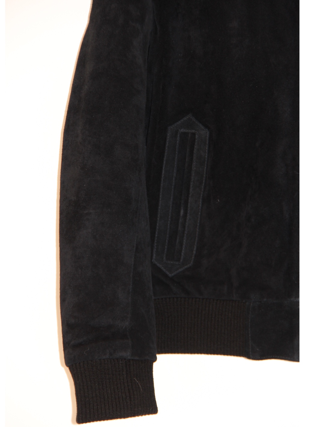 BLACK SUEDE BOMBER JACKET PRE SEASON