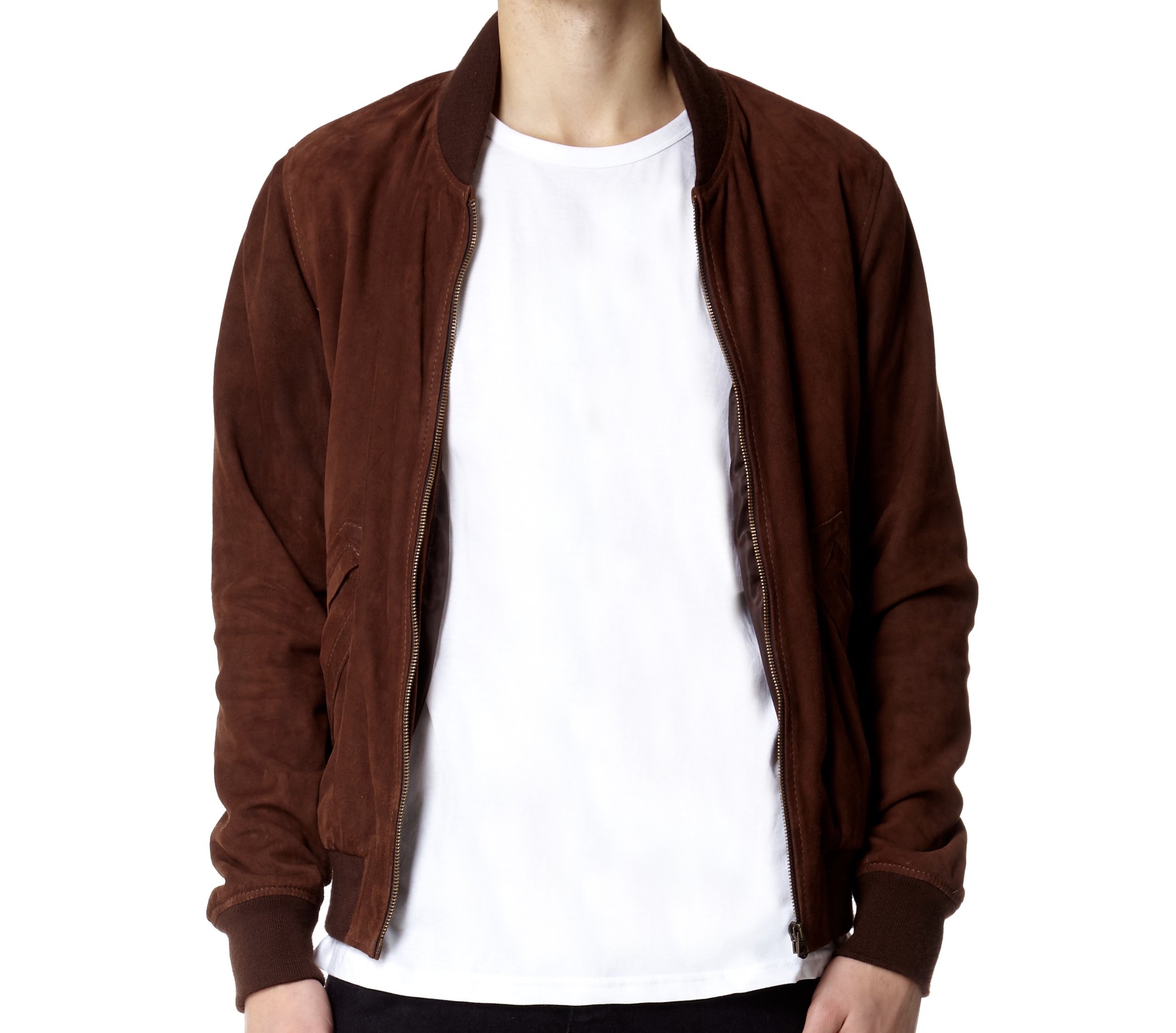 SEASON 1 BROWN SUEDE BOMBER