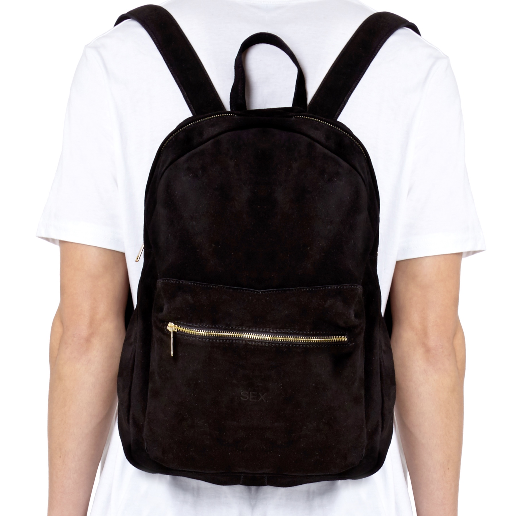 SEASON 1 BLACK SUEDE BACKPACK