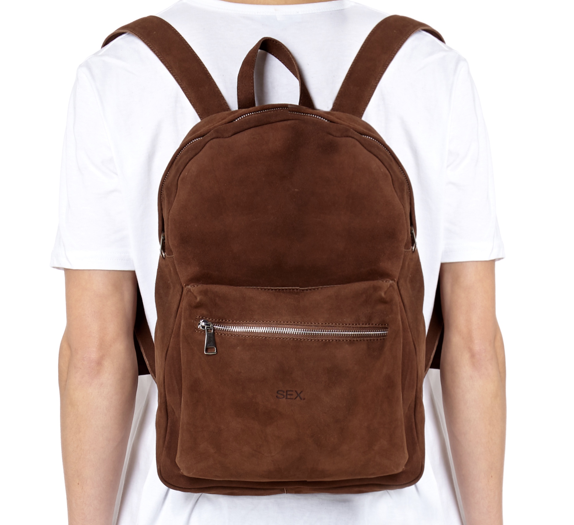 SEASON 1 BROWN SUEDE BACKPACK