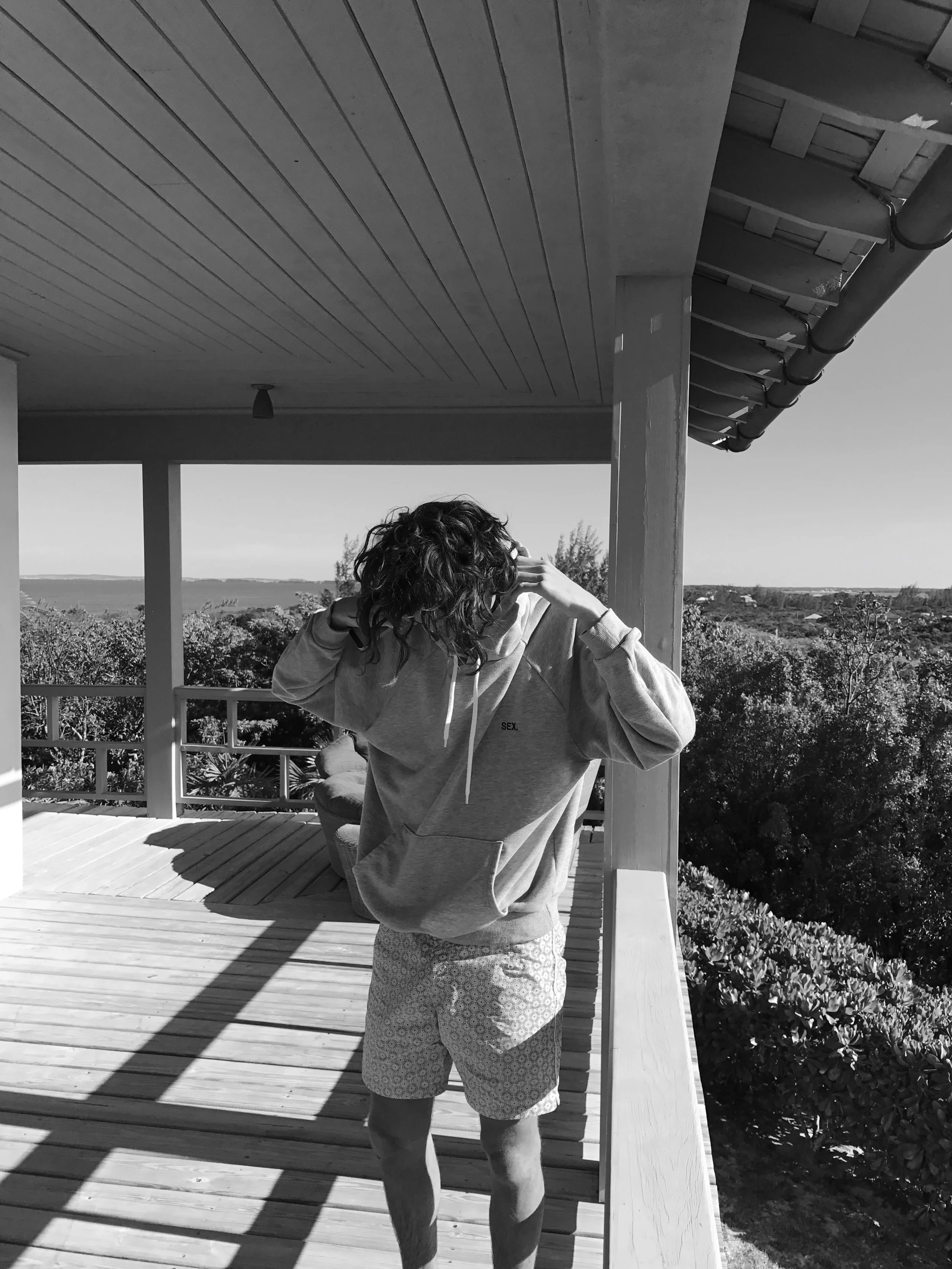 OLI GREEN FOR SEX. CLOTHING IN GREY COTTON HOODIE