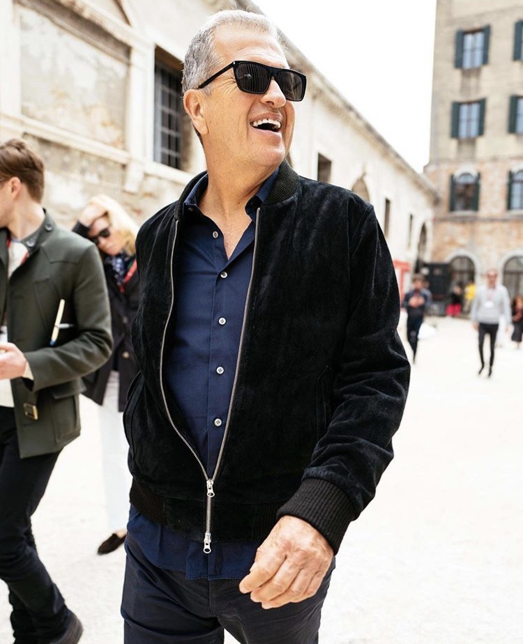 MARIO TESTINO IN PRE SEASON BLACK SUEDE BOMBER JACKET