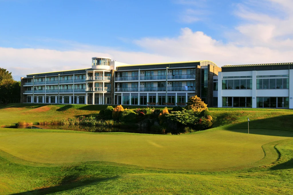 St Mellion International Resort hotel and 18th green