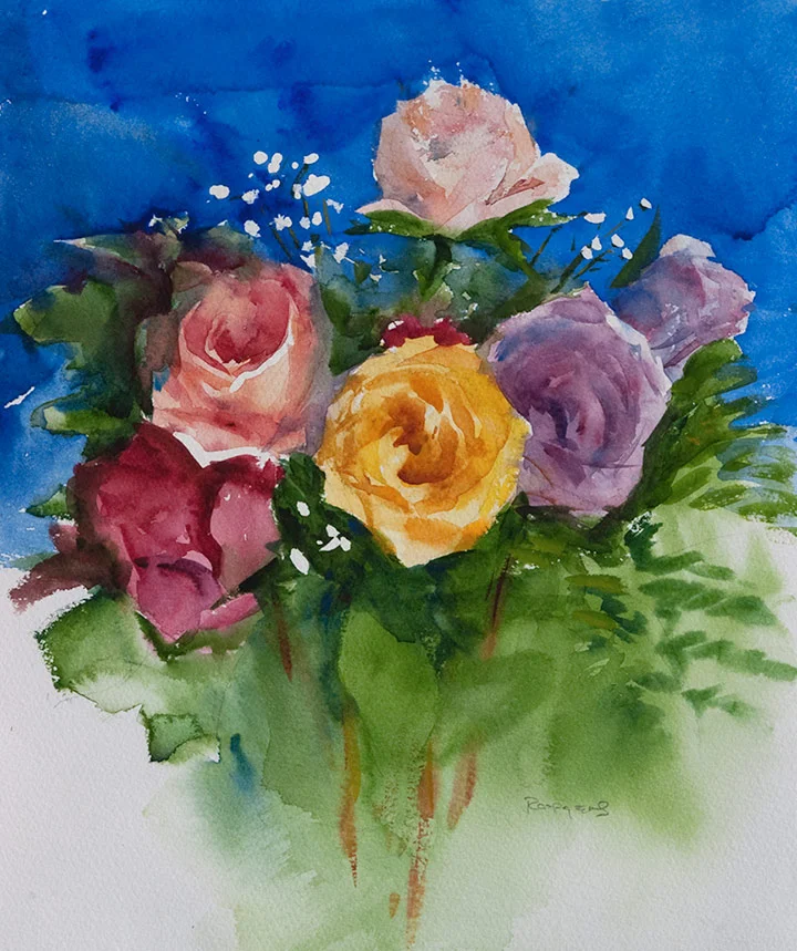 Roses in Blue