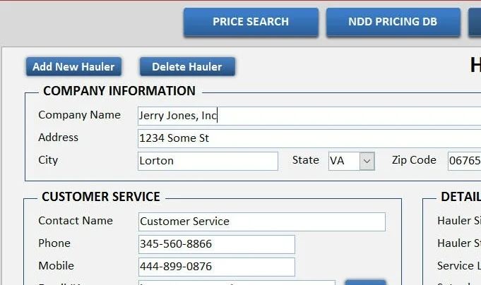 Screenshot of a Microsoft Access database with a modern design format and colors