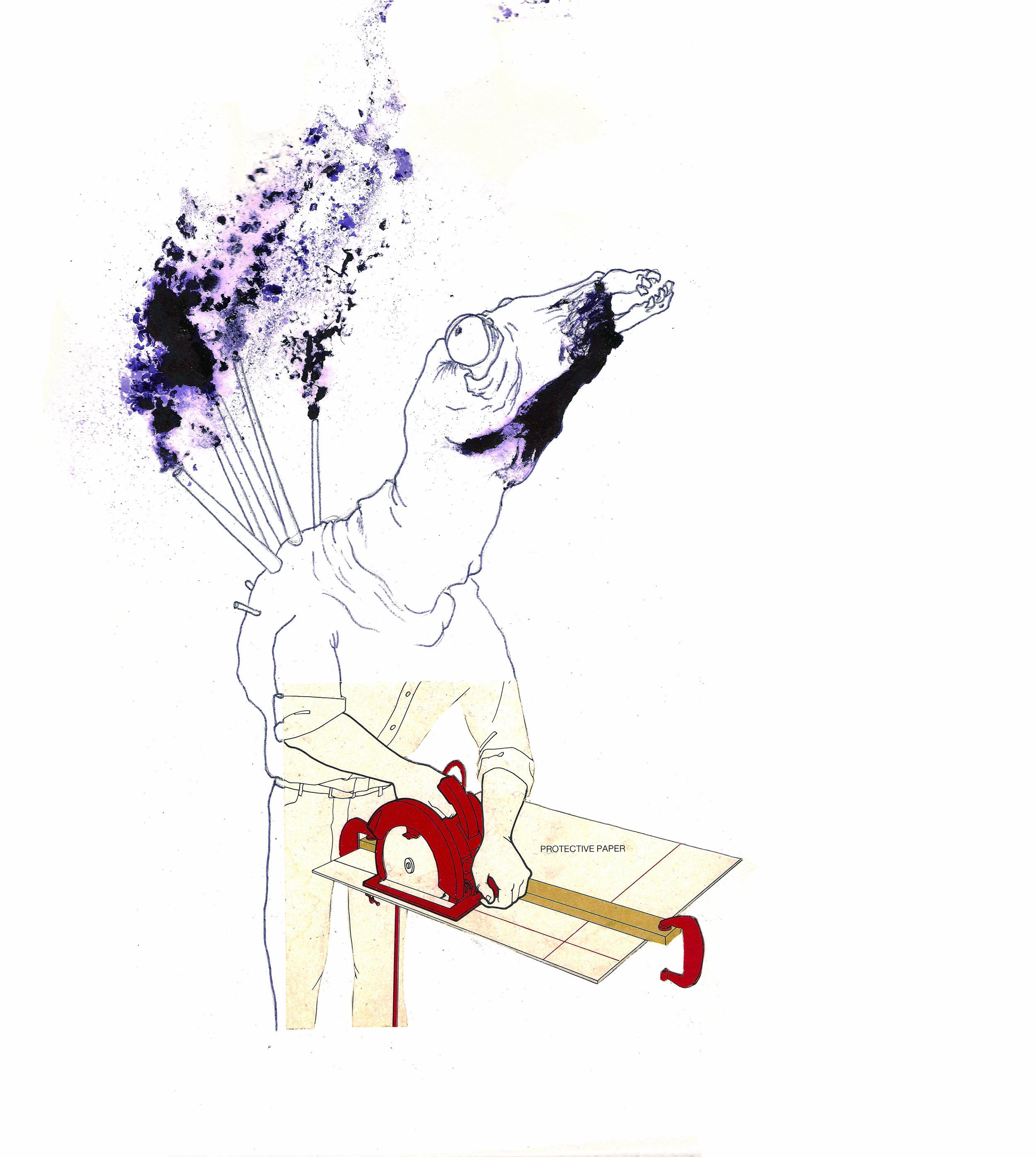 Manipulation of a Ballpoint Pen with Collage