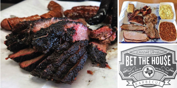 Bet the House BBQ started with a creative Kickstarter campaign and has quickly become one of the top newcomer joints in Texas. Located in Denton, Bet the House uses 100% Black Angus Brisket from North Texas ranches and other locally sourced products to create mouth-watering barbecue that has received praise from the Texas BBQ Posse, TMBBQ and more. 