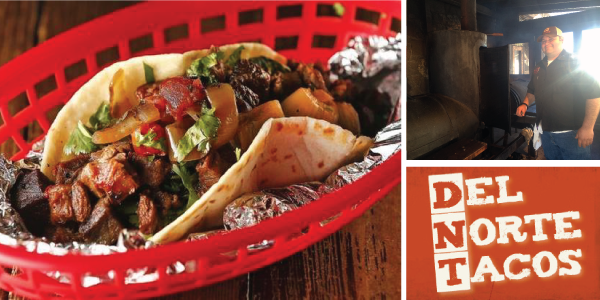 With mesquite-smoked meats infused into signature Mexican dishes, chef Chris Garcia has created a Tex-Mex BBQ destination in the small town of Godley, Texas. Chris originally converted a small 1927 gas station into a taco stand with a single pit, but thanks to rave reviews from countless food critics, Del Norte now attracts crowds from all over Texas who come to experience a laid-back patio atmosphere and what Texas Monthly called the "most colorful presentation of smoked meat found in the state."