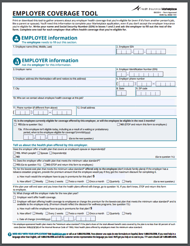 can i get health insurance through the marketplace if my employer offers it