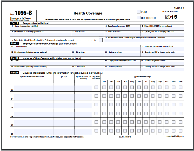 health insurance tax form