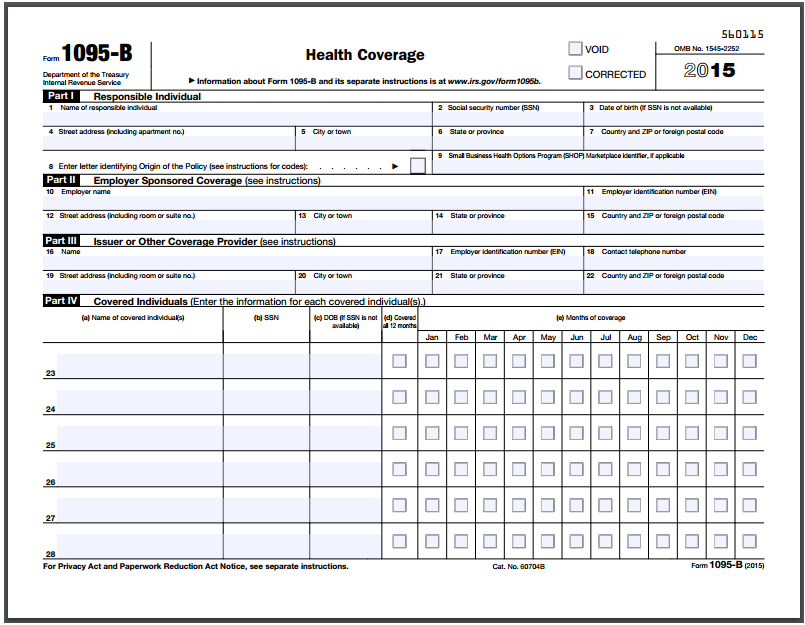 health insurance tax form