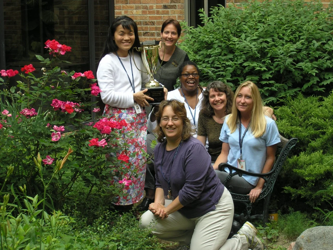 Ellen with WHP staff, 2006.