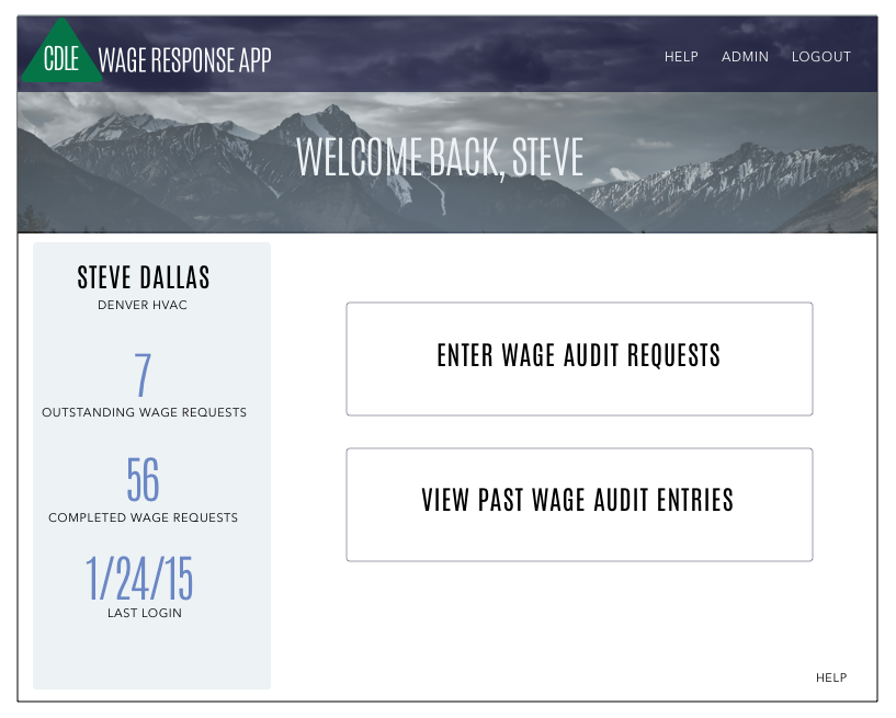 IRME Mockup - Homepage
