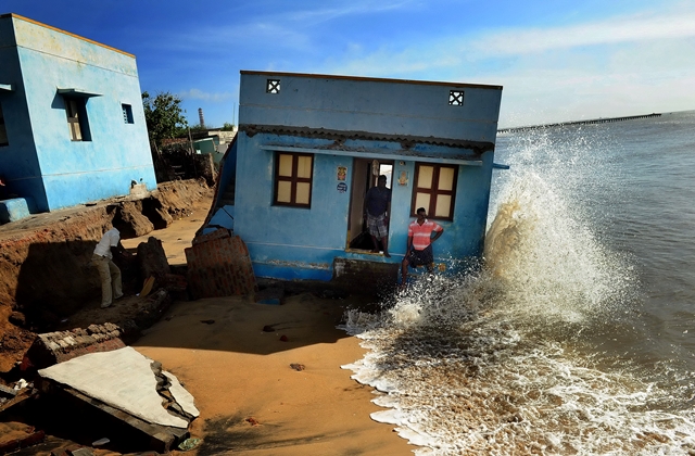 SL Shanth Kumar, Losing Ground to Manmade Disaster , 2015, Chennai