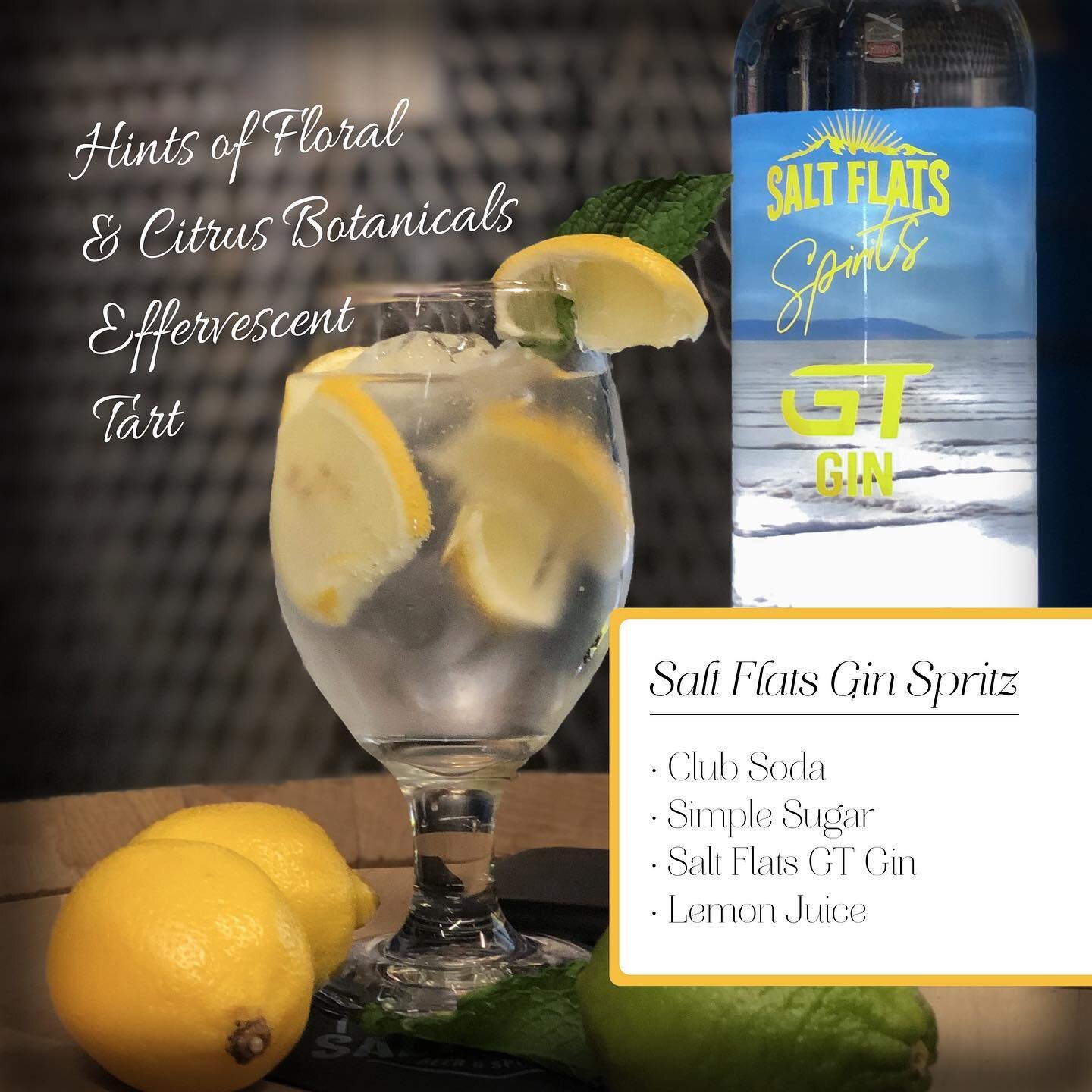Pick up a bottle of GT Gin and treat yourself to this tart, delicious sipping cocktail! You deserve this. ❤️🍋🍸

#ginspritz #gincocktails #gtgin #cocktailhour #tastytuesday #happyhour #slcdrinks #supportlocal