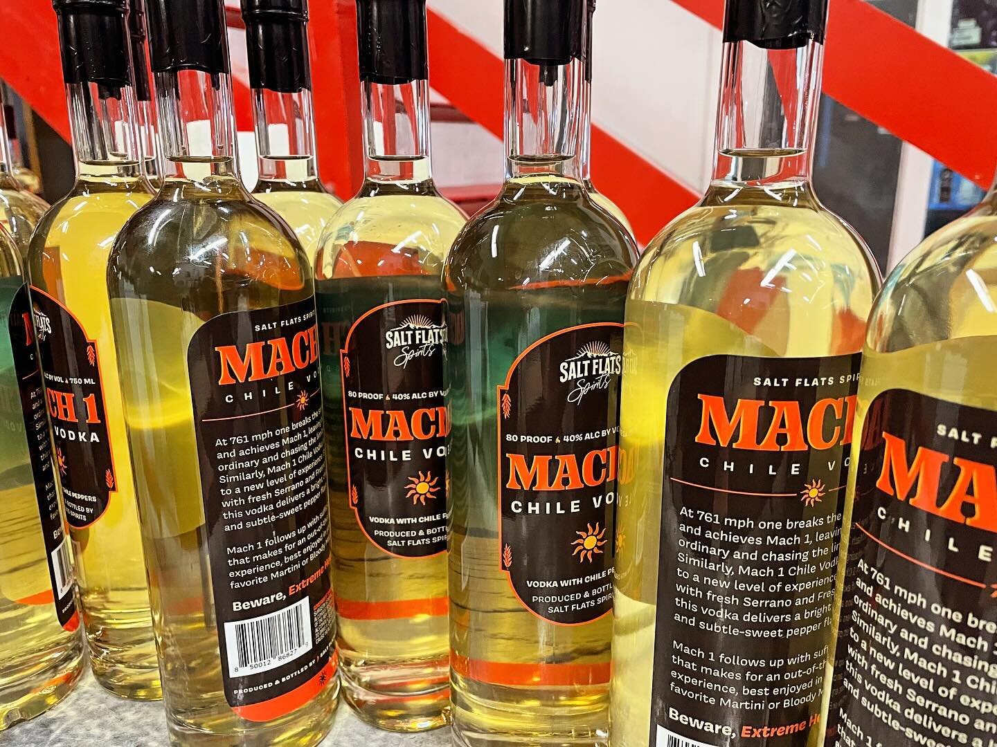 Did you hear the news? Mach 1 Chile Vodka is being sold at liquor stores statewide and coming to a store near you! Stay tuned 👀
.
.

.
.
#mach1 #chile #vodka #spirits #saltflatsspirits #gold #winner #saltflatsspirits #americancraftspiritsawards #202