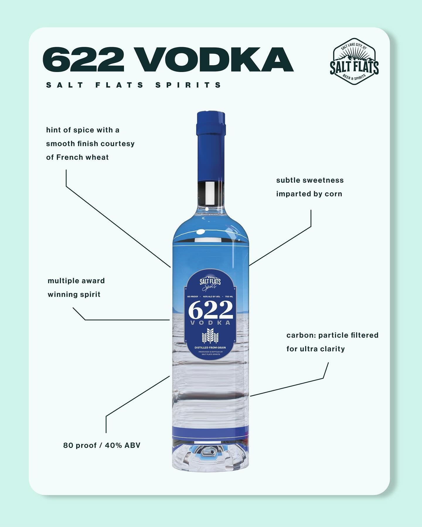 Crafted with the utmost precision and attention to detail, our 622 Vodka embodies a smoothness and clarity that is unmatched. With a refined and velvety mouthfeel, and an exceptionally clean finish that leaves an ever-lasting impression, 622 Vodka&rs
