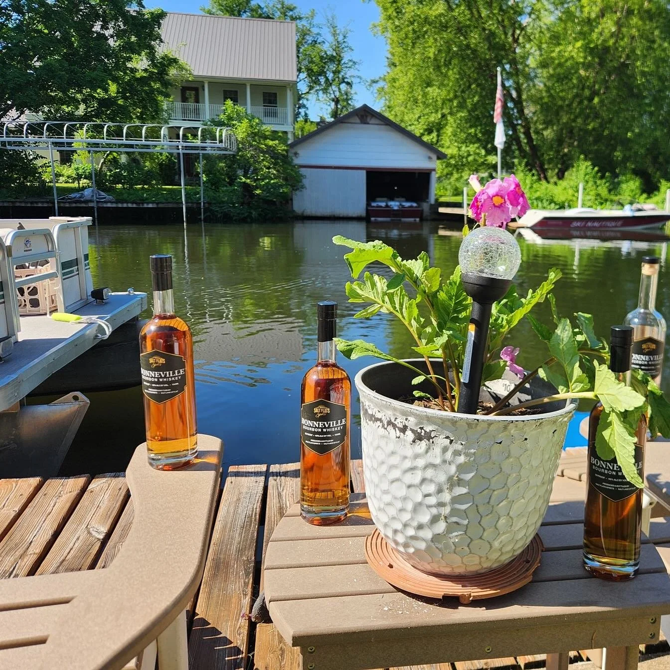 Bonneville Bourbon: some drink it, some use it for decorating. We believe both options are correct.  Grab a bottle at your local liquor store today #95points #craft #spirits 📸 courtesy of @snowsurfer484