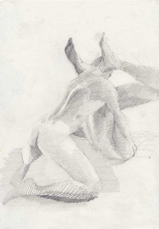 IMAGE: Stephen Truax, How Will I Know (Eating Ass), 2016, Graphite on paper, 11.69 x 8.27 in. Image courtesy of the artist.