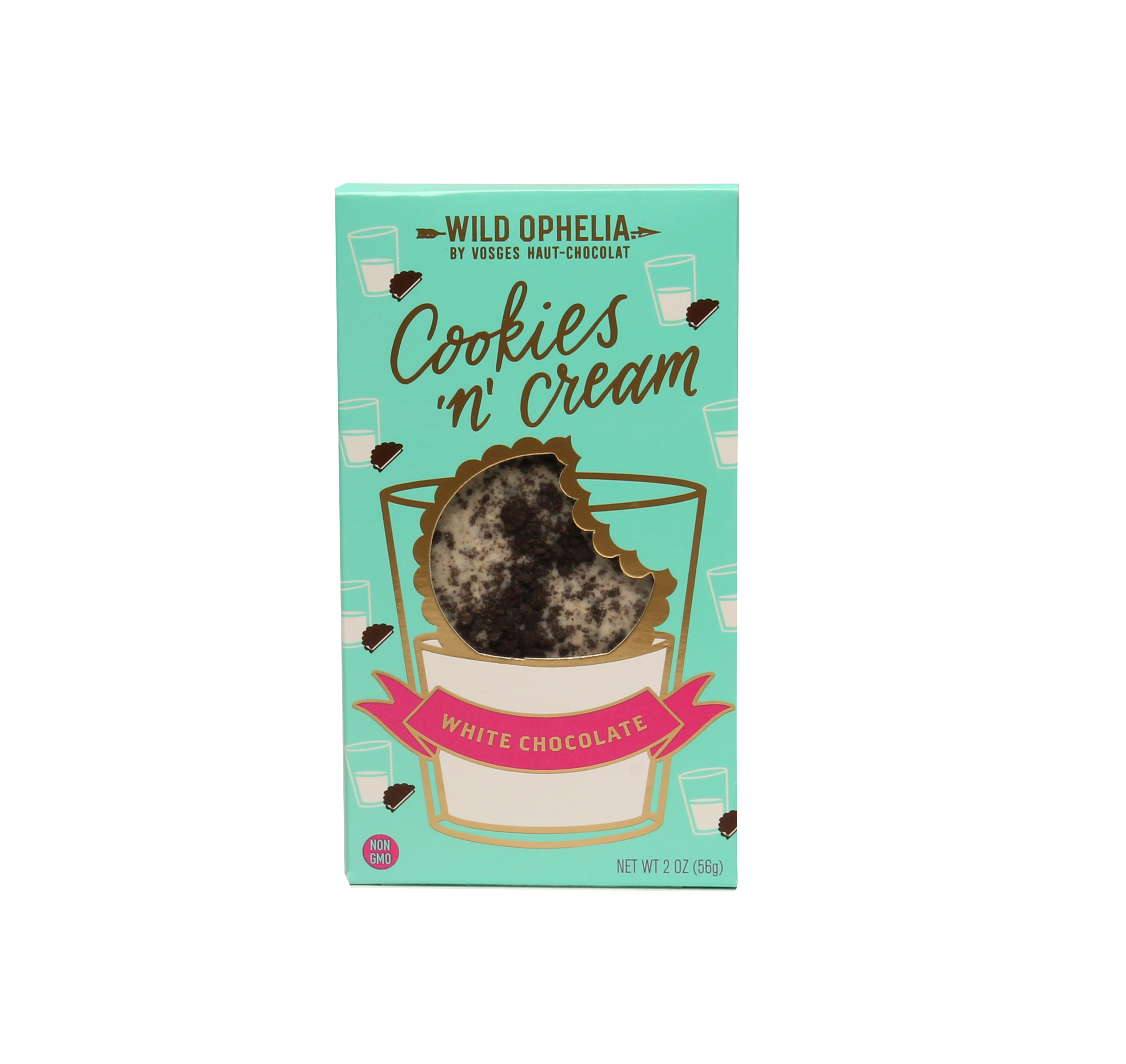 COOKIES 'N' CREAM Indulge in our classic cookies 'n' cream with chocolate wafers that are lovingly crafted in Middle West, Indiana. The layers of of crunchy cookies are crumbled into our vanilla rich white chocolate.