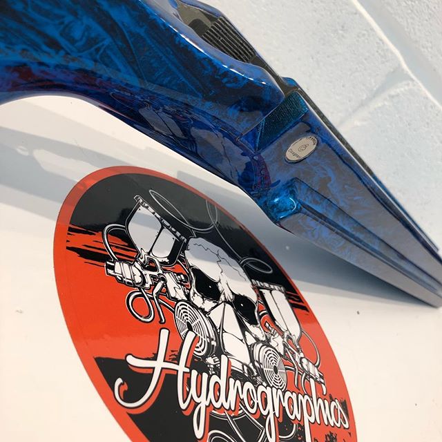 Bench rest stock done in candy blue marbellizer. Get in touch for a quote