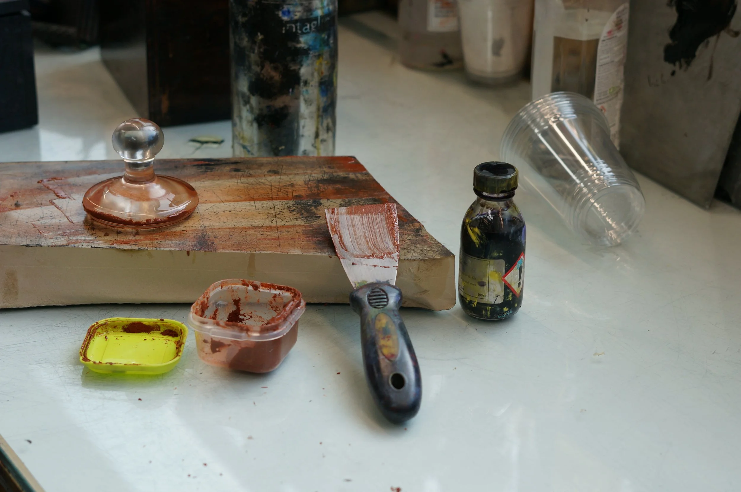 Oil paint making tools