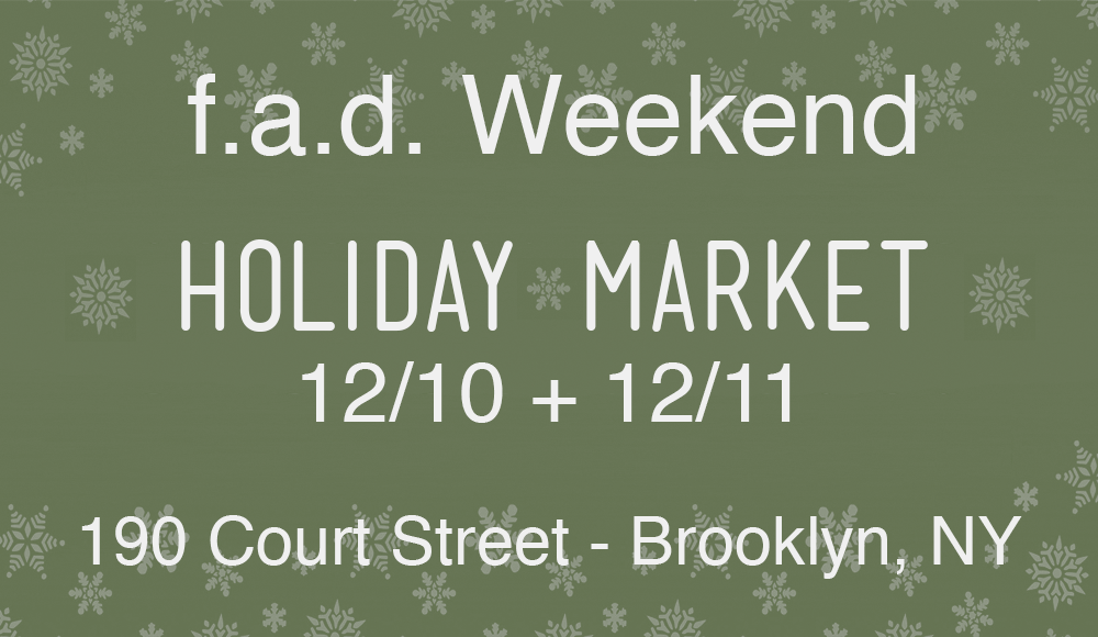 MY PRINTS AND I WILL BE SET UP THIS WEEKEND IN COBBLE HILL, three short blocks from Trader Joe's. December 10 + 11, 11am to 6pm. f.a.d. weekend holiday market is held at the Basement of St. Paul's Church on 190 Court Street, Brooklyn, NY 11201. Craft in the corner!! - (I want to make a GNOME too!) http://www.fadweekend.com/holiday-activity-workshop-schedule/ This curated indie market will showcase over 45 independent artists, designers and makers every weekend, rotating vendors each week. Discover local handmade goods directly from the makers and one of a kind gifts for this holiday season. There will be jewelry, accessories, vintage finds, fashion, art and photography, home and kitchen items, bath and body essentials, and much more. Don’t miss out on this hip retail outpost. There will be something for everyone on your gift list. View this weekend's exhibitor line up here . This event is free and open to all ages. 