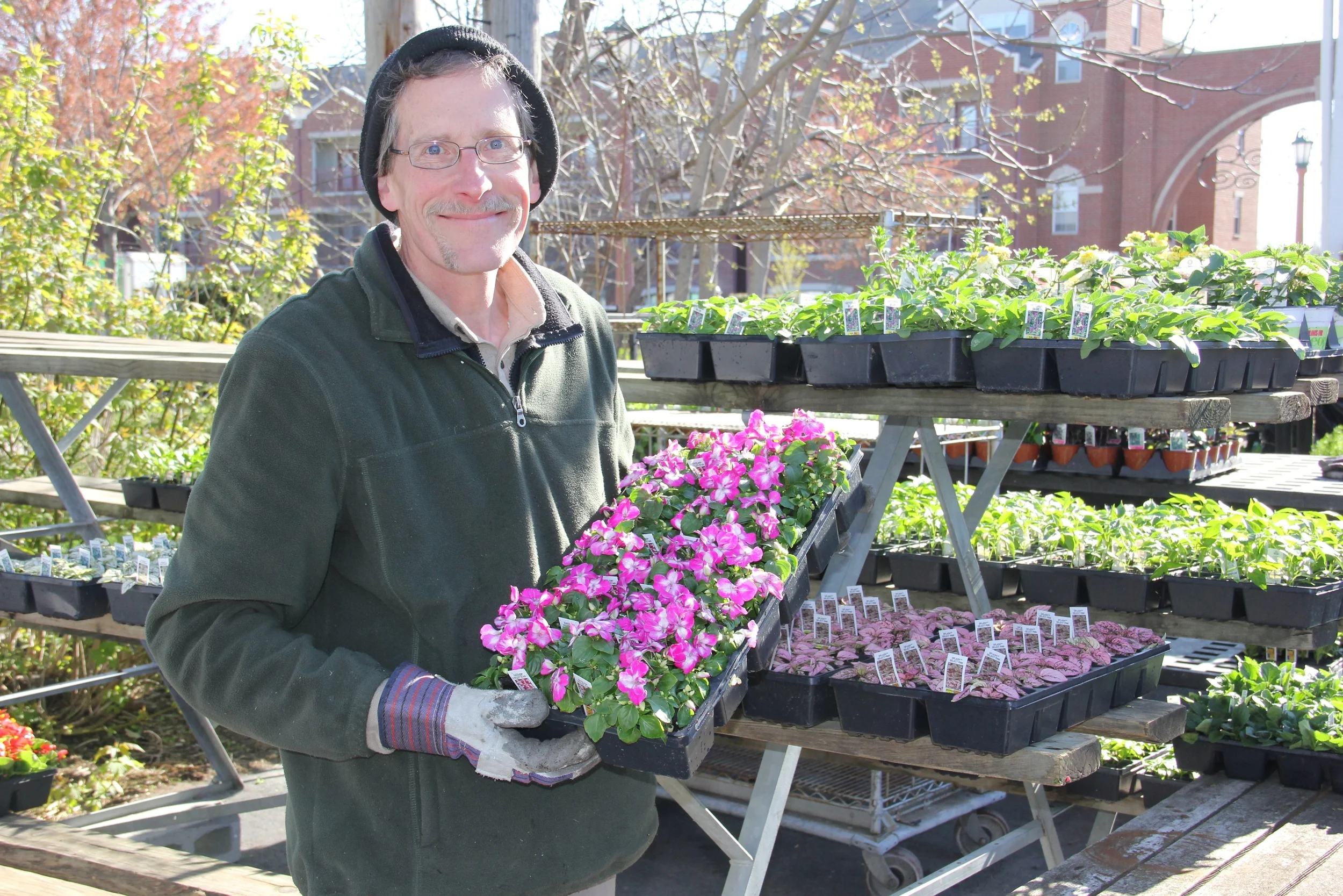 Bill is always there to help you plan your garden.