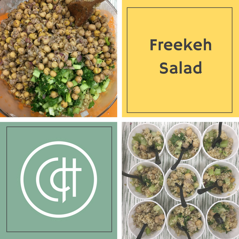 Get on the new grain train! Freekeh contains double the amount of protein and fibre as quinoa. This salad is the perfect way to try out the earthy grain by contrasting its nutty flavour with the fresh flavours of the parsley and mint.
