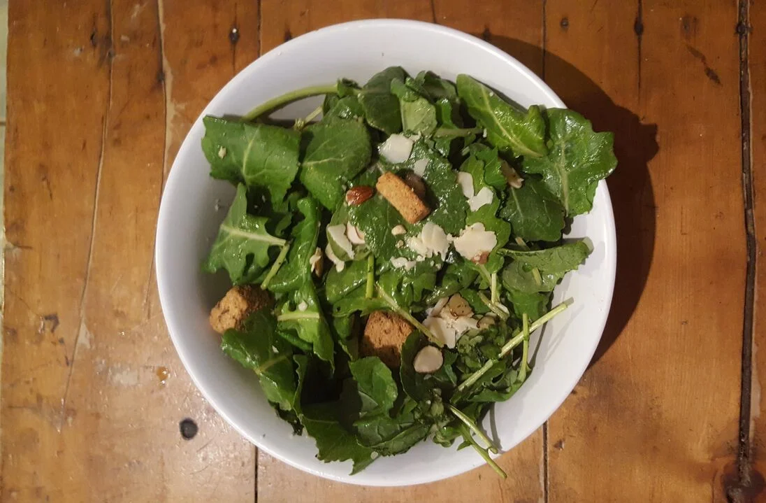 Crisp, flavorful and tangy we have created a fresh, new, lighter spin on your traditional Caesar salad!