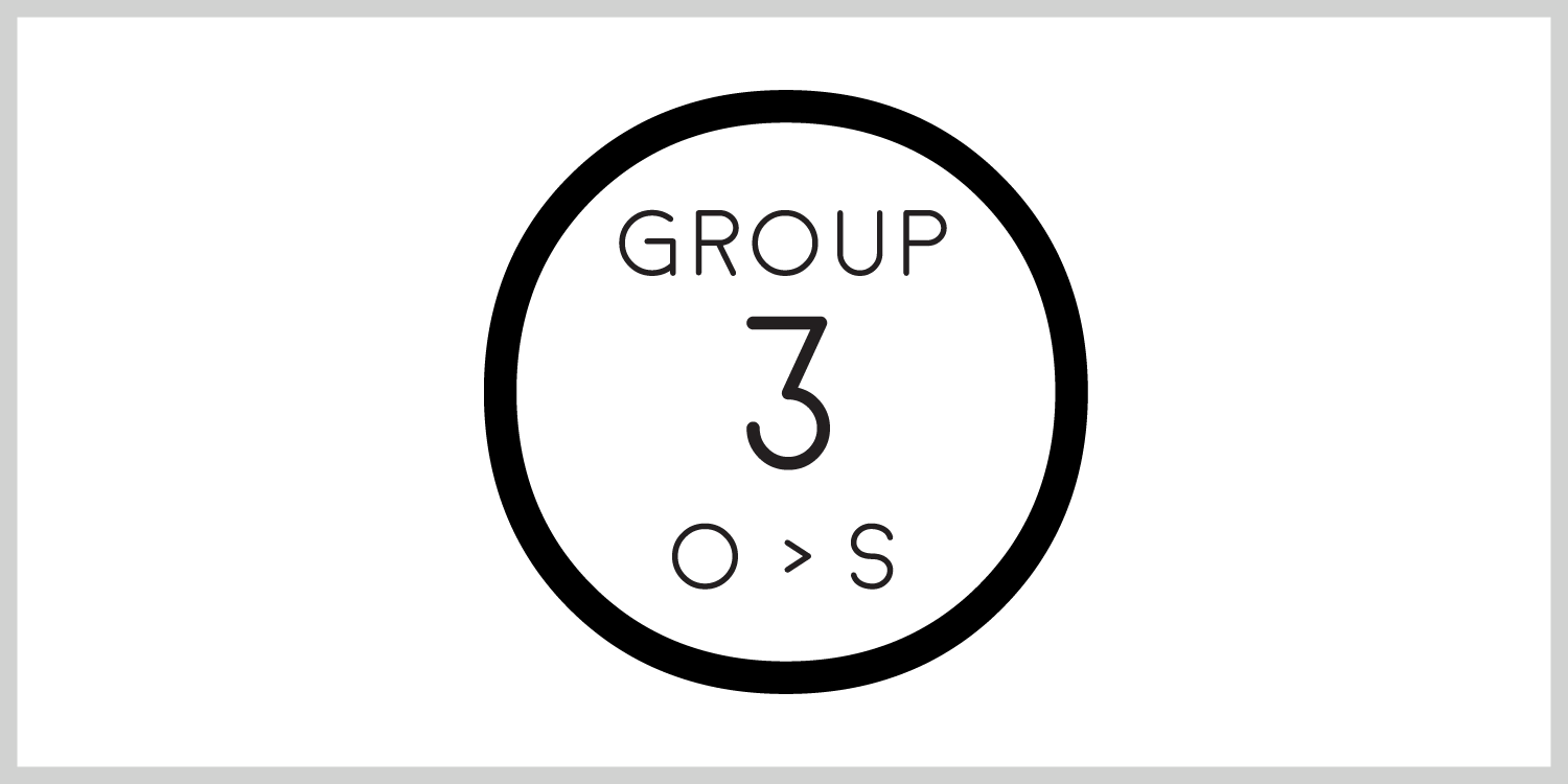 Group 3 The second group of letters with circular frames is O through S. All of these letters have a closed circular frame.