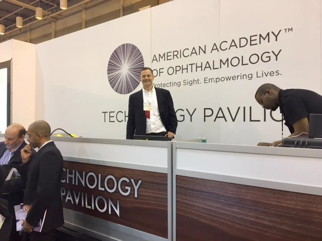 Andrew Chepaitis, about to address the crowds at the AAO Conference, New Orleans.