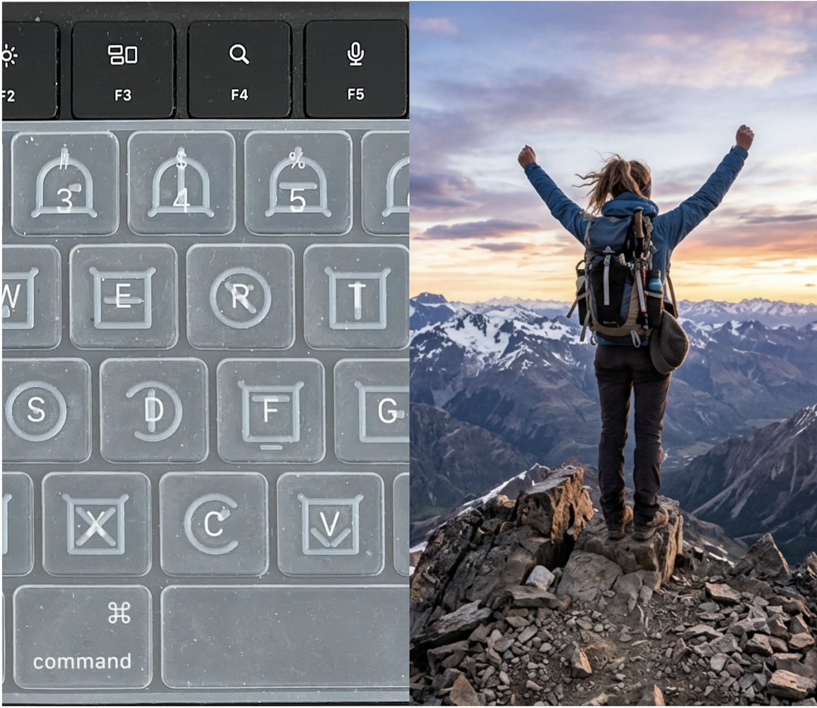ELIA Keyboard Overlay and an proud person